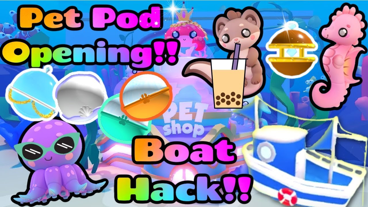 Overlook Bay pet pod opening and boat hack with new boat update!