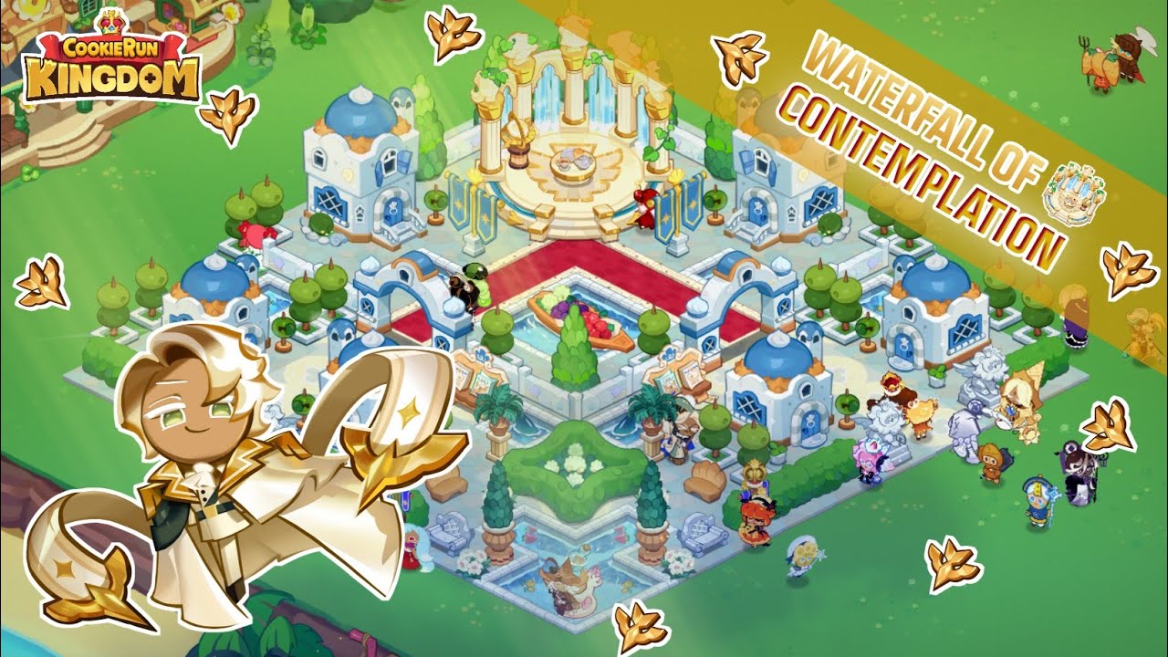 Cookie Run Kingdom Waterfall Of Contemplation Clotted Cream Cookie Decoration YouTube