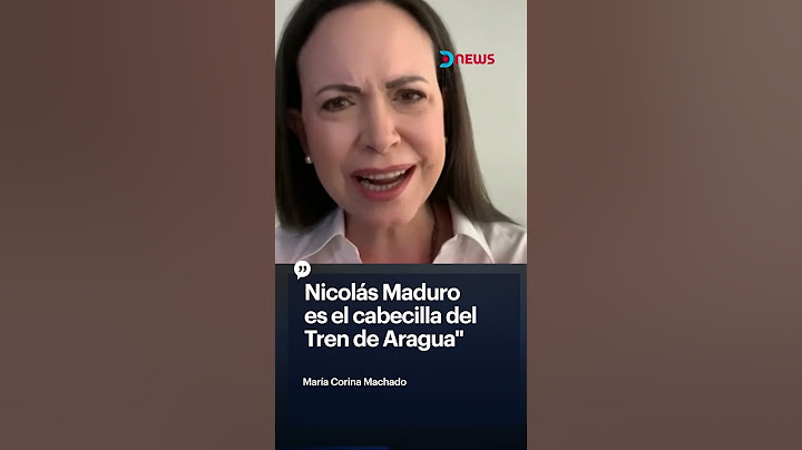 🇻🇪 "Nicolás Maduro es el cabecilla del Tren de Aragua"