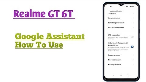 Realme GT 6T || Google Assistant How To Use