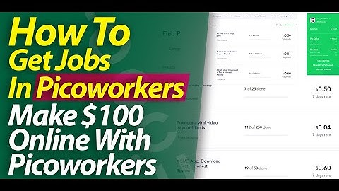 Earn By Small Online Jobs- Pico workers- Online jobs with proof