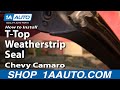 How to Replace T-Top Roof Weatherstrip Seal 1982-92 Chevy Camaro