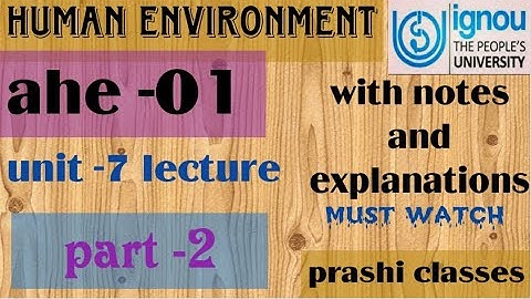 ahe -01 unit -7 lecture with explanation part -2 for ignou