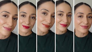 RAS Lumiere Satin Matte Lipstick - Swatches &amp; Review | New Lipstick Launch - I&#39;m in Love with these!
