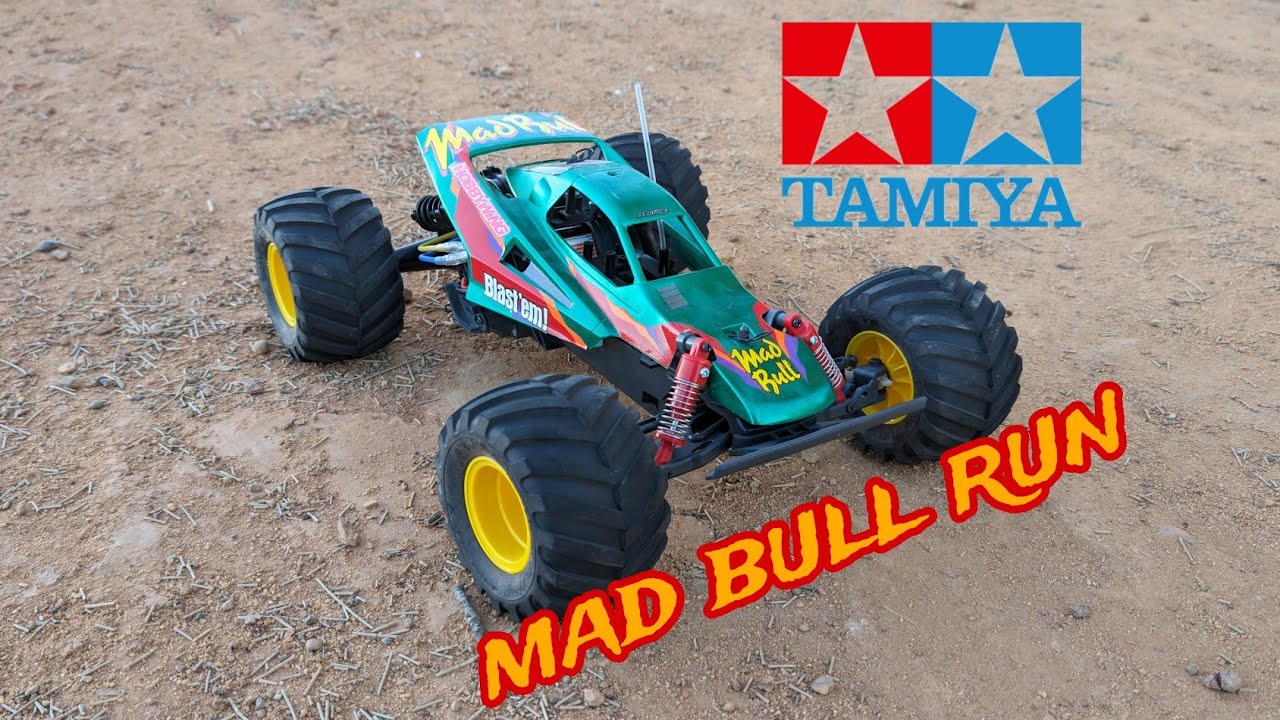 Tamiya MadBull quick run with 13t motor - YouTube