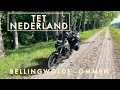 Offroad motorcycle in The Netherlands. TET from Bellingwolde direction Ommen. Yamaha Tenere 700