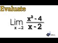 Evaluation of limit as X → 2