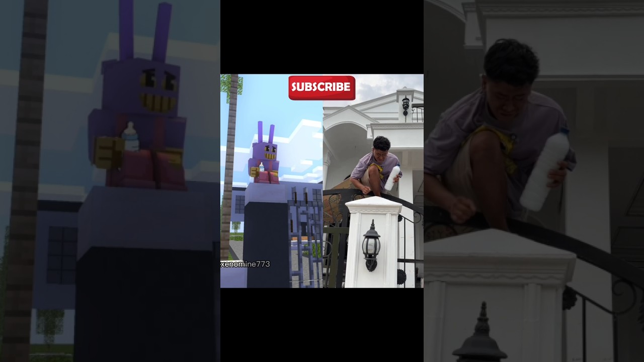Original vs Animation - Kalau Minum Susu Jangan Sembarangan #minecraft #comedy