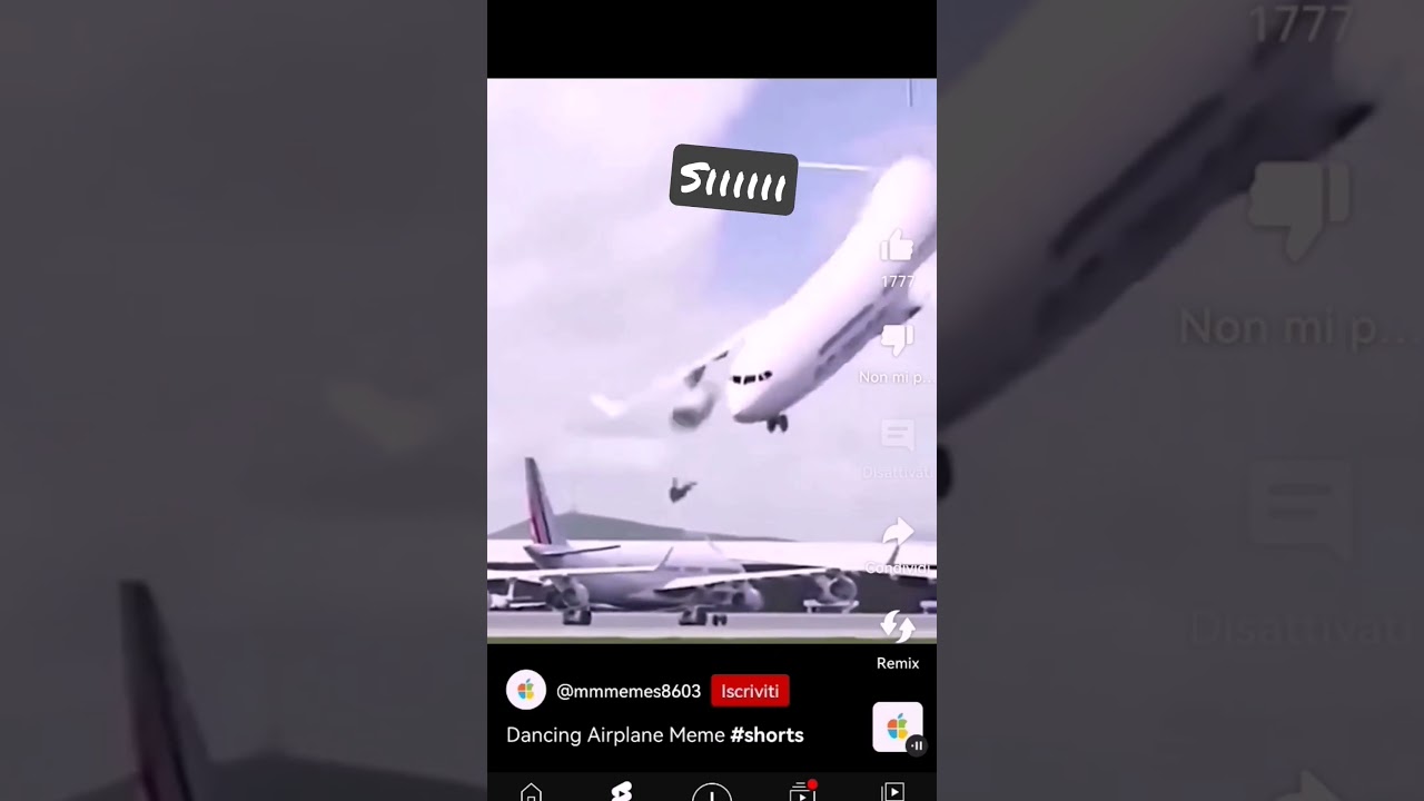 l' aereo è un pazzo