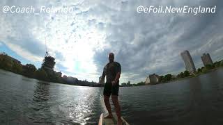 Fliteboard Pro eFoil with @eFoil.NewEngland and @Coach_Rolando at Charles River Boston