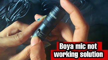 Boya mic not working | Boya BY-M1 not working on Android | Boya microphone not working on camera