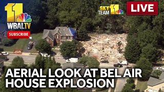 LIVE SkyTeam 11 over Bel Air house explosion site - wbaltv com