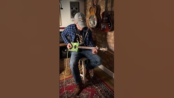 Thumbnail of Delta Blues on a 3 string cigar box guitar. #slideguitar