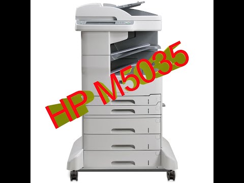 Видео: Настройка сетевой папки HP LaserJet M5035