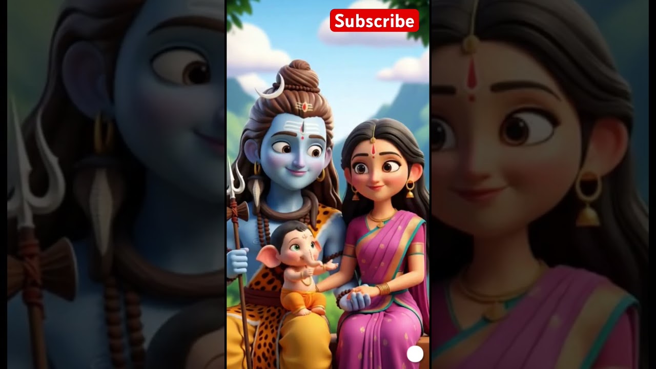 Goddess Parvati's Love: Ganesha, Shiva & The Divine Family's Bond 🙏🏻