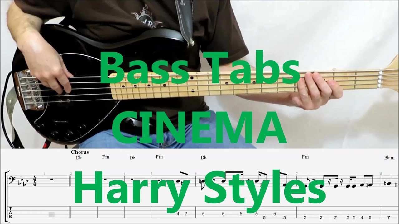Harry Styles Cinema (BASS COVER TABS) YouTube