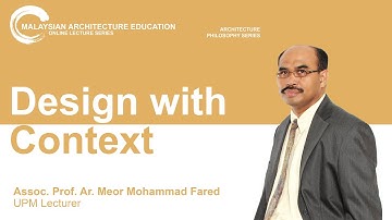 Lecture #9: 𝐃𝐞𝐬𝐢𝐠𝐧 𝐰𝐢𝐭𝐡 𝐂𝐨𝐧𝐭𝐞𝐱𝐭 by 𝐀𝐫. 𝐌𝐞𝐨𝐫 𝐌𝐨𝐡𝐚𝐦𝐦𝐚𝐝 𝐅𝐚𝐫𝐞𝐝