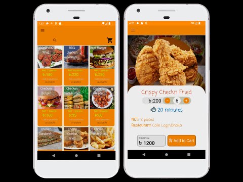 Online Food Ordering System Android Application Project Using Java