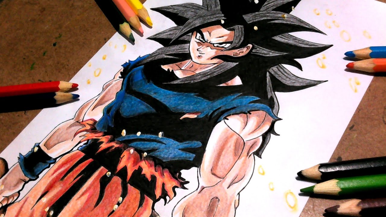 Como desenhar Goku instinto superior #aprendendoadesenhar