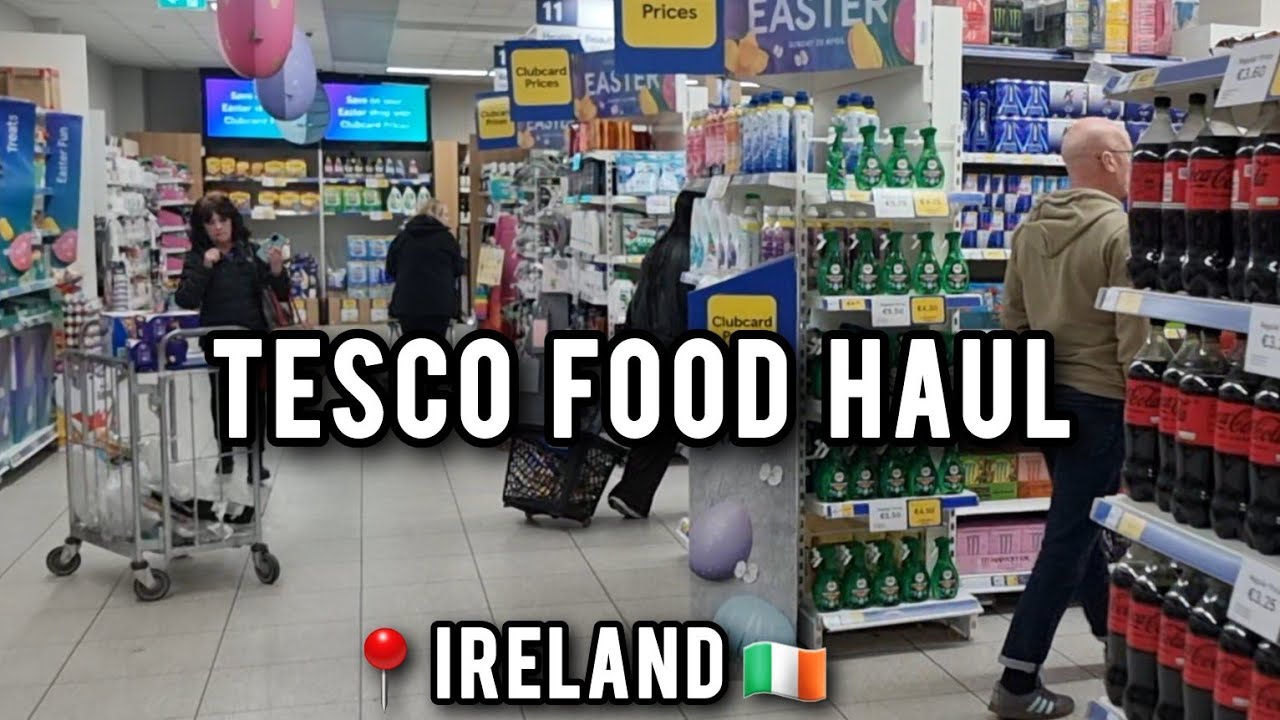 🇮🇪🛒🛍 Tesco Grocery Shopping in Dublin, Ireland. *in the shop* 