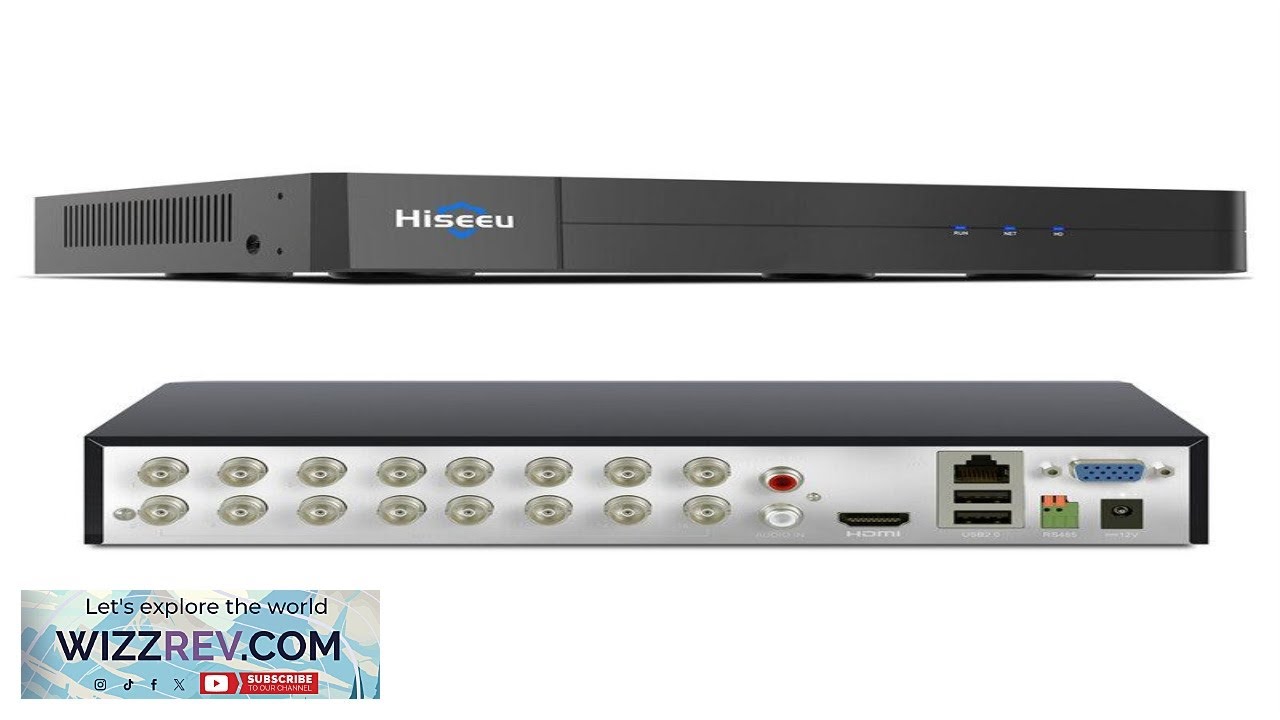 Hiseeu 3K 5MP 16CH H.265+ DVR Security Digital Video Recorder Advanced DVR