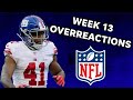 NFL Week 13 Overreactions: The Giants are on fire | USA TODAY Sports