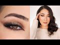 BROWN HALO SMOKEY CAT EYE MAKEUP TUTORIAL