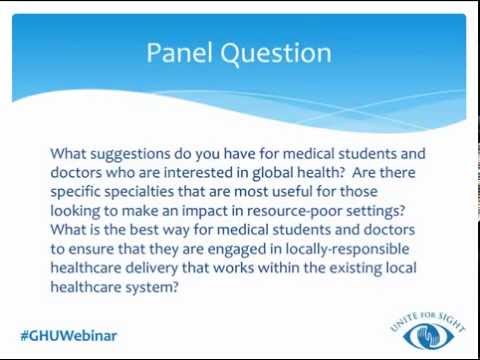 How Best To Prepare For A Career In Global Health Webinar Recording