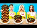 Desafio Alimentar: 100 Camadas de Chocolate | Comer 1 VS 100 Camadas de Delícias! Mukbang por RATATA