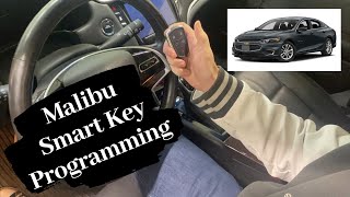 how to program a chevrolet malibu smart key remote fob 2013 - 2016