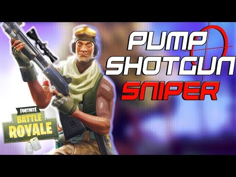 Insane Pump Shotgun Sniper! (Fortnite Battle Royale)