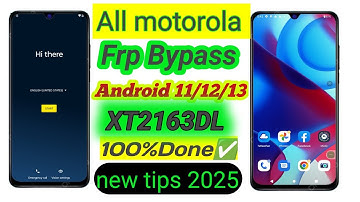 2025 New All Motorola  FRP Bypass Android 11/12 13 Without 🖥️ PC  [No Talkback/ No Maps] 100% Worked