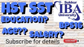 HST/SSTjobs details salery/age|qualificationtyri Kaha, sy kryn