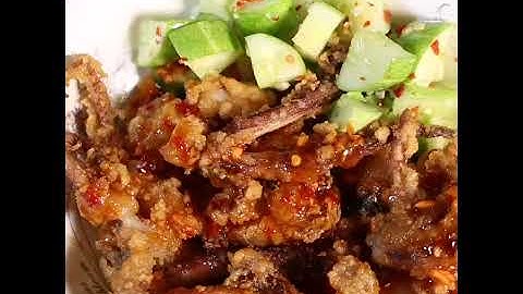 Hấp dẫn RÂU MỰC CHIÊN XÙ nhai rôm rốp