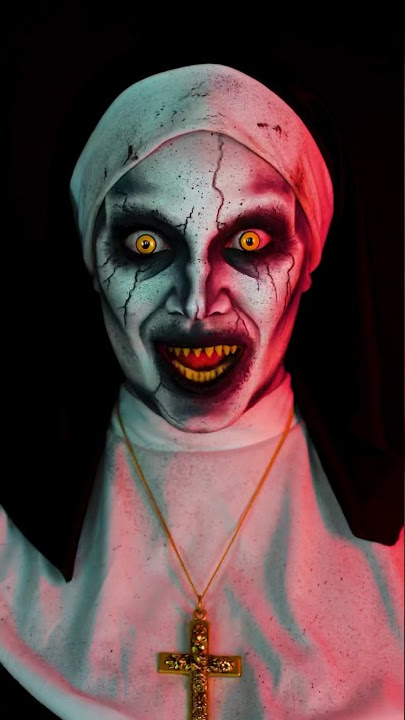 Valak// The nun 👹 Makeup #halloween #thenun #makeuptransformation