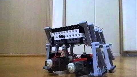 Wireless Remote Control Lego 4 Legged Walking Robot with Wheel 4