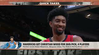 Stephen A. on Christian Wood trade: I like it! | First Take