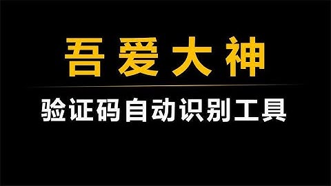 【吾爱出品】网站验证码自动识别工具