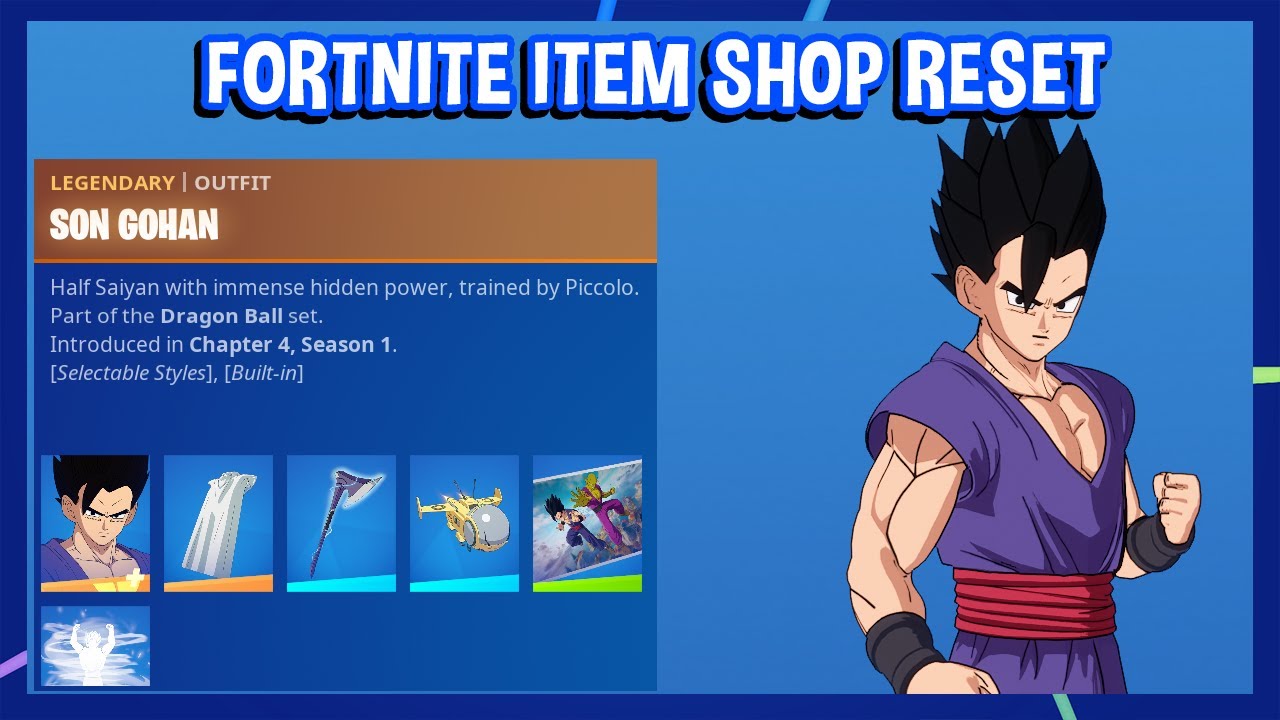 *NEW* SON GOHAN & PICCOLO BUNDLES! (Fortnite Item Shop Reset) YouTube