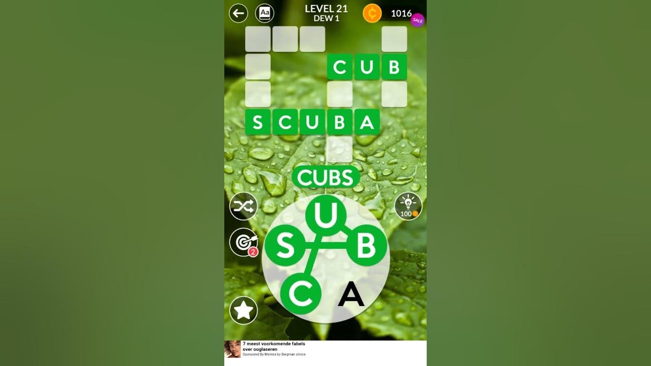 Wordscapes Level 21 YouTube