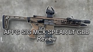 Airsoft APFG SIG MCX Spear LT 9in GBB Review