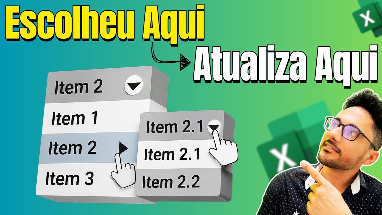 Ninguém Te Mostrou Isso: LISTA SUSPENSA EM CASCATA no Excel (Simples e Rápido!)