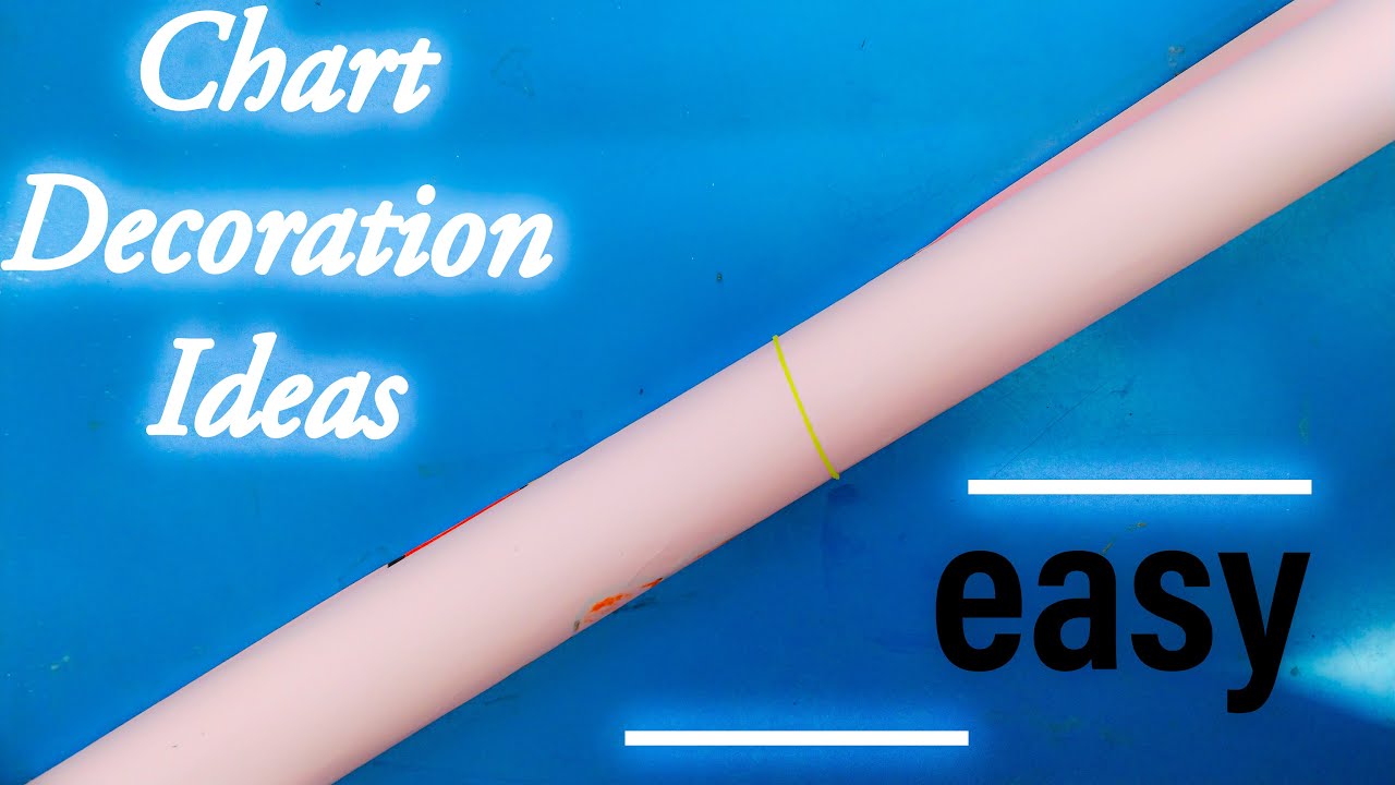 white chart paper Decoration ideas Chart paper Decoration idea for