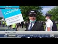 Сотрудники ведущих авиакомпаний Германии вышли на демонстрацию в Берлине