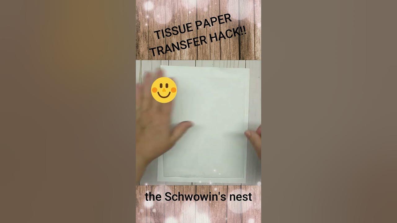 TISSUE PAPER TRANSFER HACK!!DIY Decoupage Transfers for Home Decor