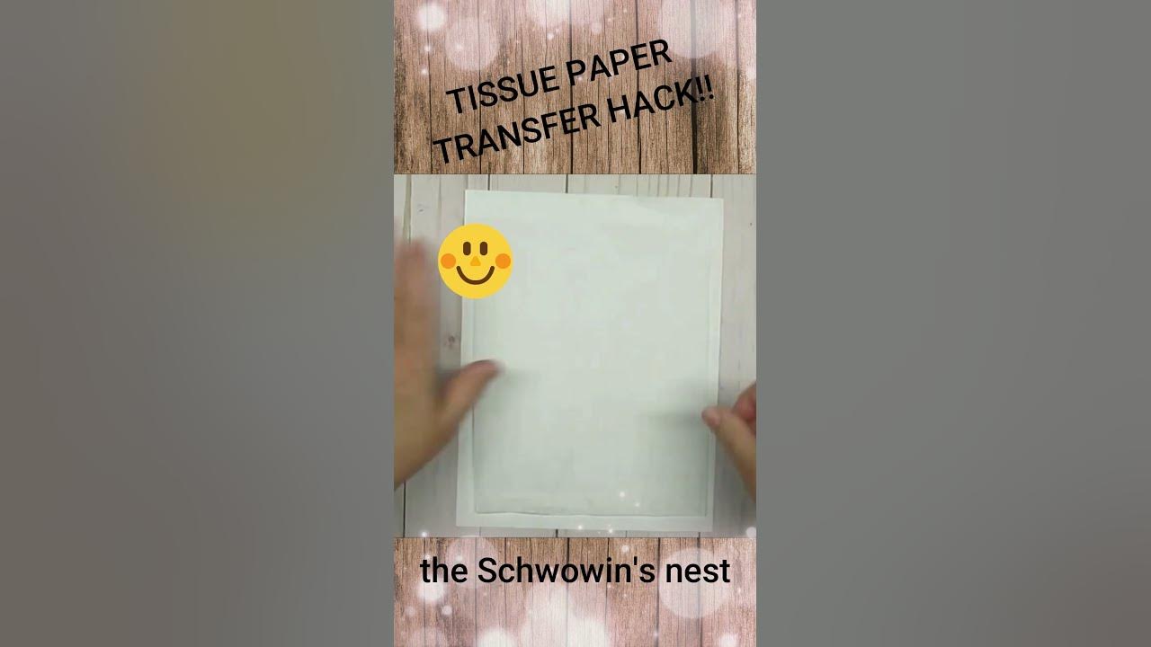 TISSUE PAPER TRANSFER HACK!!DIY Decoupage Transfers for Home Decor
