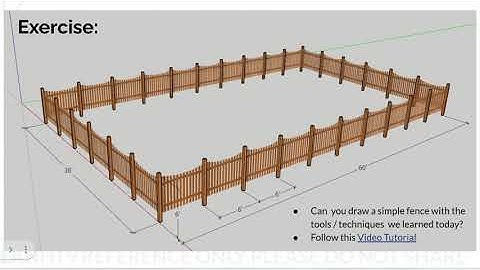 LH9 SketchUp Lecture 04 Tutorial: Creating a Fence with See-Through Material