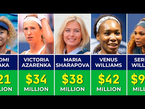 🎾 25 Highest Paid Female Tennis Players of All Time in 2024 | Azarenka, Williams and others