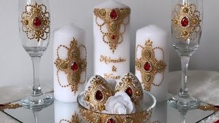 DIY with Fadma شموع رائعةو  أفكار مميزة للعرائس يوم الحناء وكذلك للهدايا