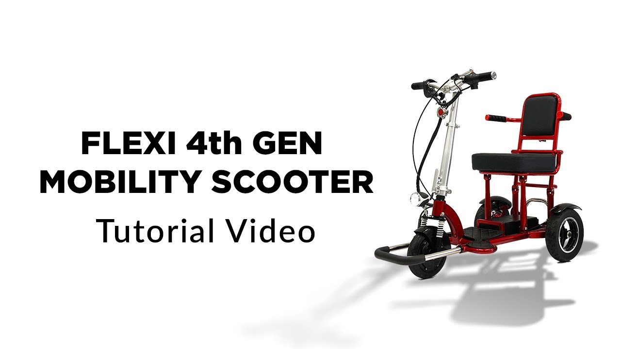 Umulig uudgrundelig grøntsager FLEXI 4th Gen 3 Wheels Mobility Scooter | Tutorial Video - YouTube